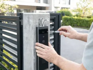 Blacha trapezowa T12 w jasnoszarym kolorze na stole, z widocznym profilem i narzędziami pomiarowymi w tle